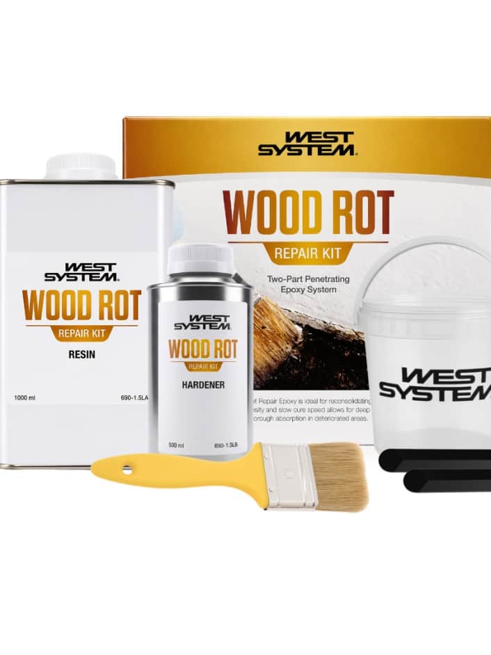 Quickly repair rotten wood
