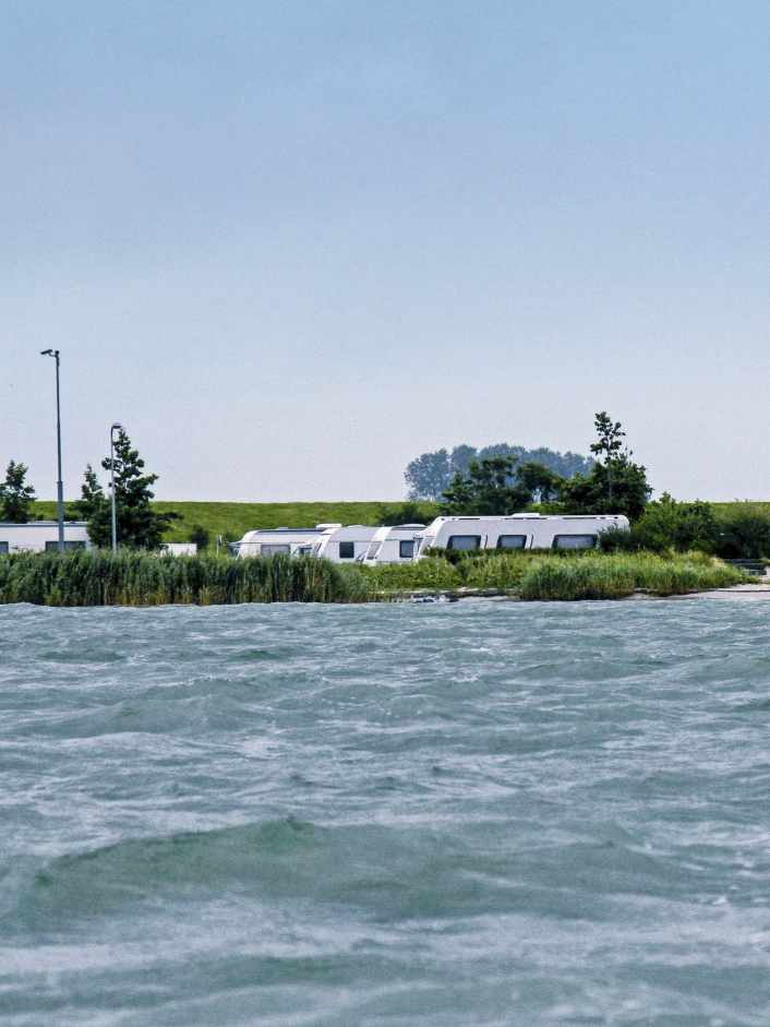 Campsites for surfers in the Netherlands