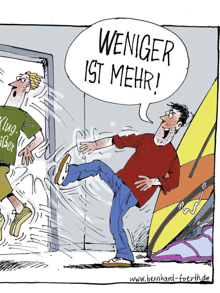 Downsizing beim Windsurfen
