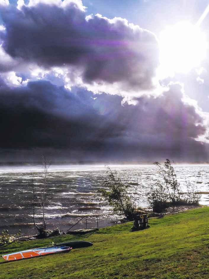 Water sports paradise for windsurfers, wingers and SUP