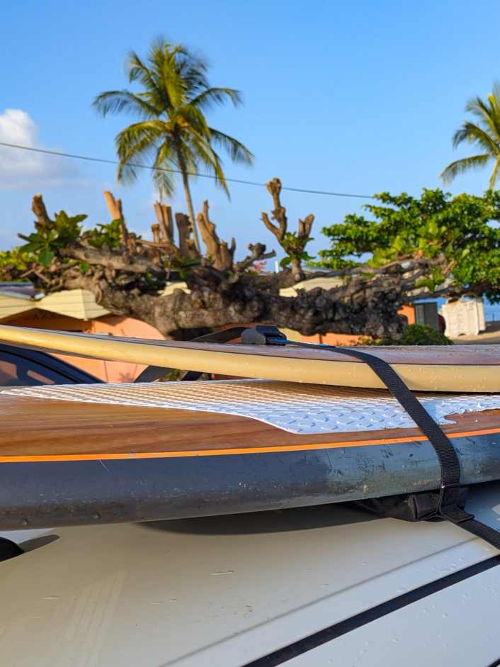 Surflogic roof rack for SUP and windsurf boards put to the test