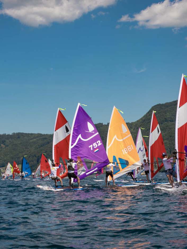 Windsurfer LT-EM with a large field and wind luck - Brudek takes silver