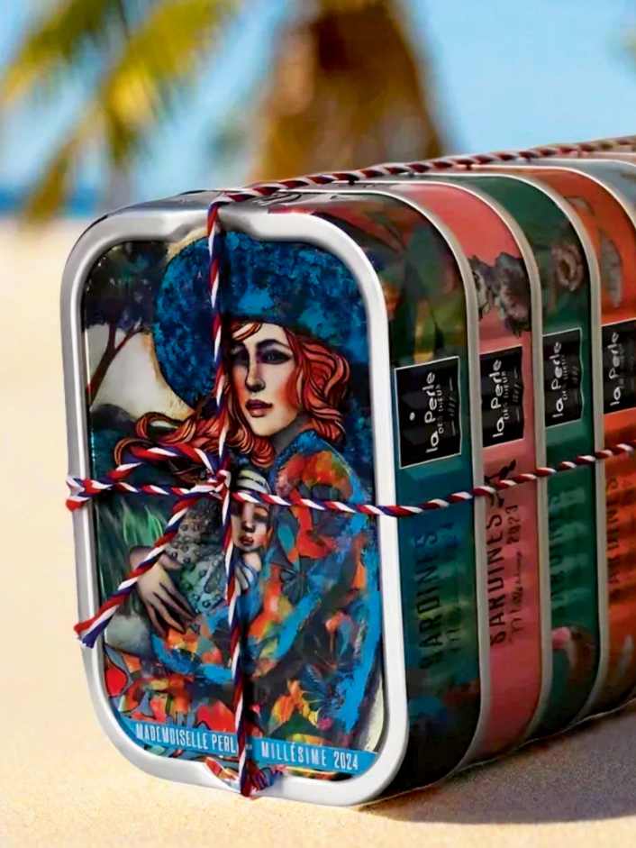 Hochwertige Fischkonserven und praktisches Klebegel für an Bord