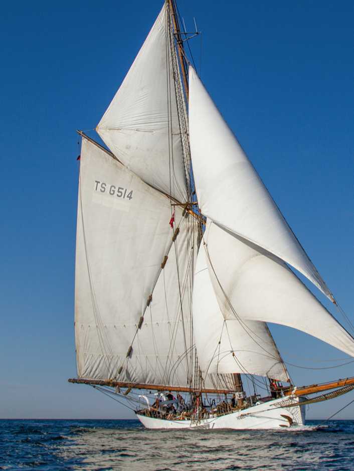 Traditional sailing is really hard graft here
