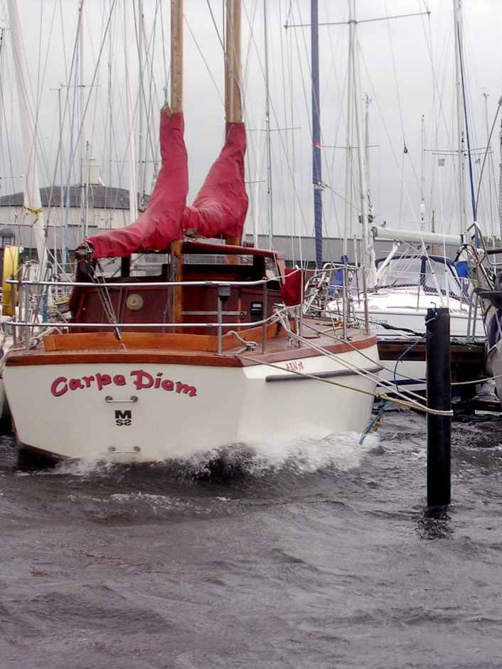 Bizarre things that sailors experience in the harbour in bad weather