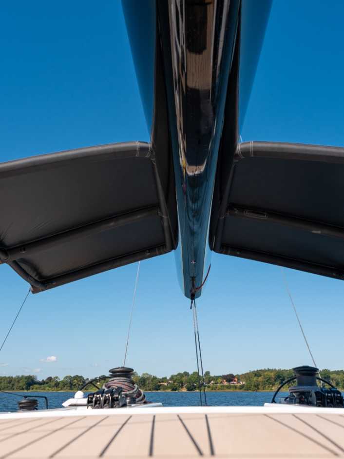 Aufblasbares Bimini ohne Gestänge
