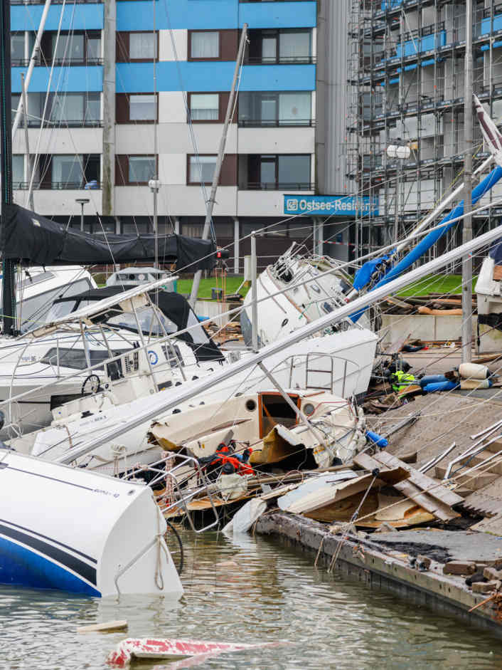 The storm surge night of 20 October 2023 on the Baltic Sea