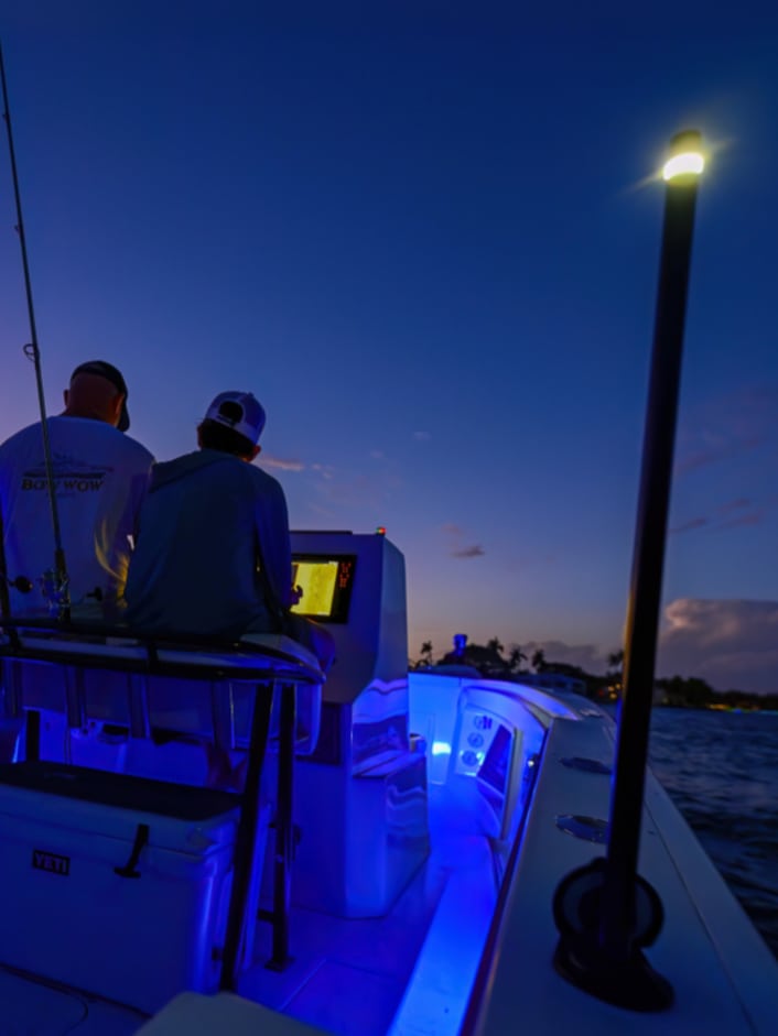Rundumlicht für kleine Boote