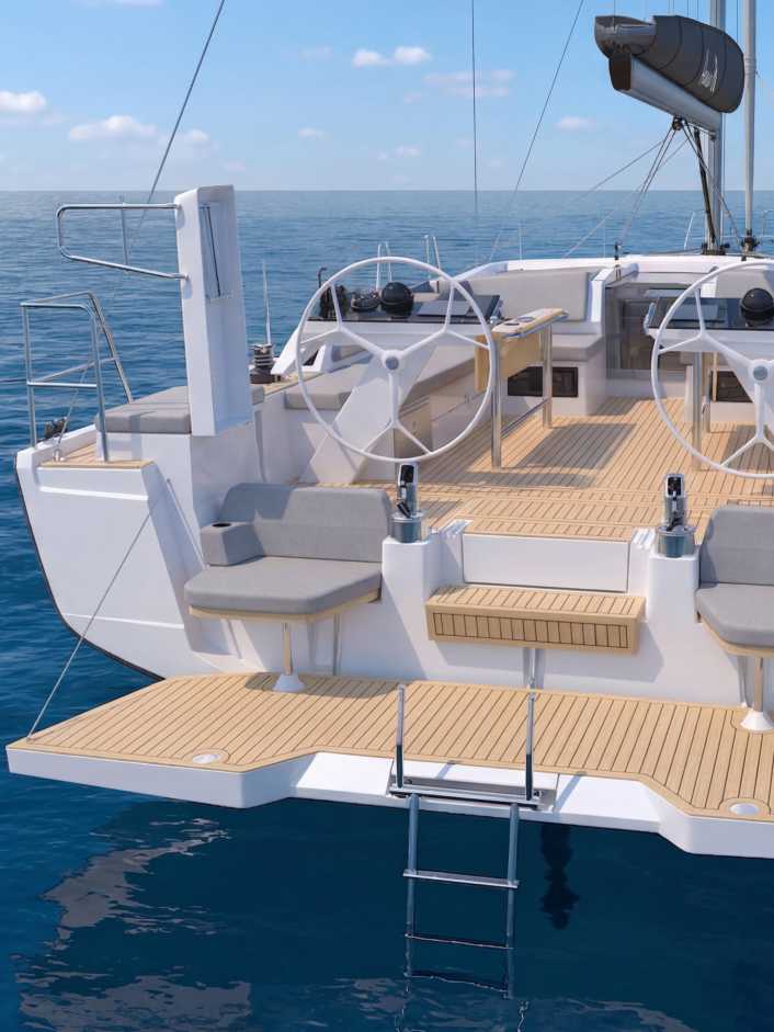 Further development with a beach club and staysail