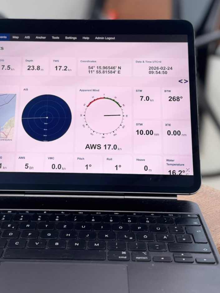 Die Borddaten auf Smartphone und Tablet