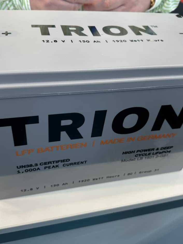 Trion T-Rex, batteria al litio di produzione tedesca per uso domestico e per motori