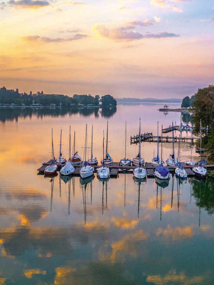 Bobby Schenk on his home territory of Lake Waginger See