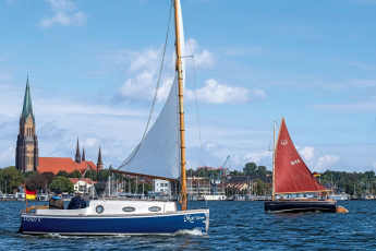 Invité au premier rassemblement de catboats sur la Schlei