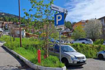 Dauerparkplatz im Startort