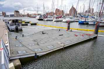 Sanitary building in Citymarina sunk