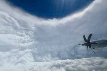 Hurrikan mit Kurs auf Europa