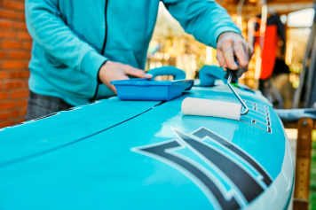 Renew non skid paint on windsurf boards - no more slippery decks