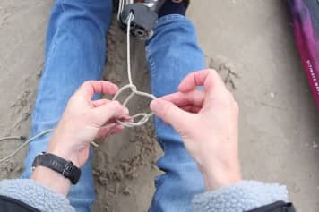 The magic loop - how to build a trimming aid for rigging sails