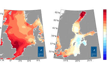 New temperature records in the North and Baltic Seas