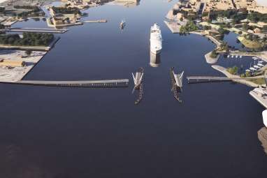 Planned cycle bridge divides opinion