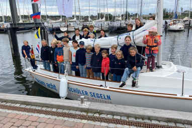 Baptême à Kappeln - le 10ème bateau pour "Schüler Segeln Schleswig-Holstein".