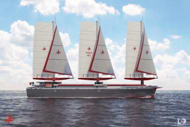 Voilier de fret géant de Bretagne