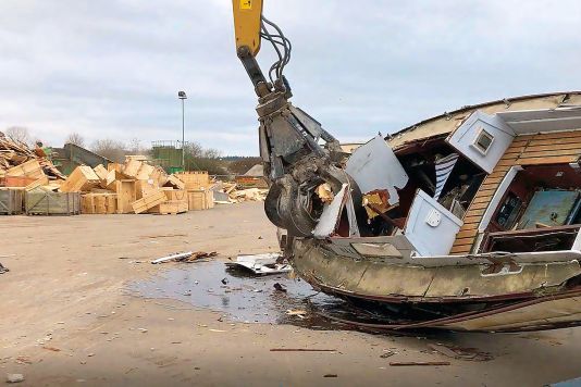 Frankreich zeigt, wie Bootsrecycling geht