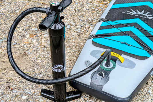 Die Lidl SUP-Pumpe von Crivit im Test