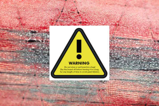 Blisters on the windsurf board - where do they come from, what can you do about them?