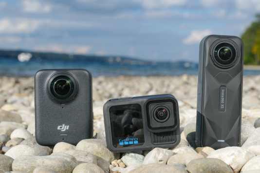 3 action cameras from DJI, Insta360 and GoPro in comparison