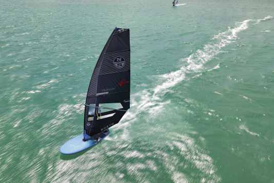 Nine camber sails for hobby sails in the test
