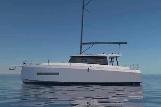 Wie ein Katamaran, aber nur mit einem Rumpf