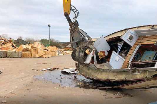 Frankreich zeigt, wie Bootsrecycling geht