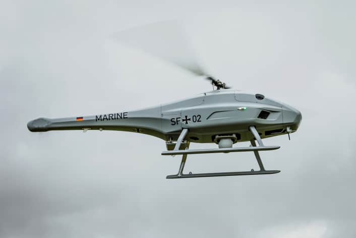 Deutsche Marine übt mit Flugdrohnen im Fehmarnbelt