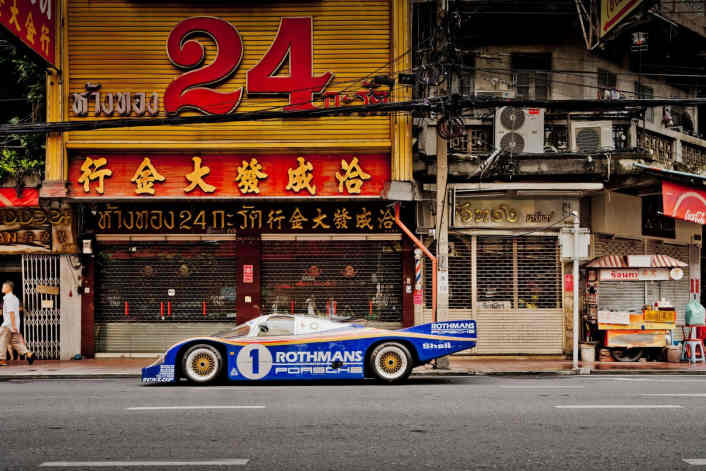 Porsche-Ikone 956 LH vor Ort