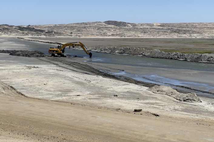 So wird der Kanal in Lüderitz auf die Speed Challenge vorbereitet