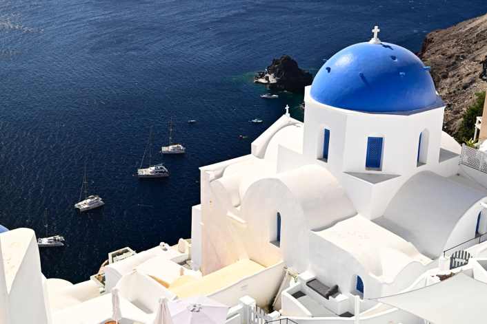 Santorini - perhaps the most beautiful of all