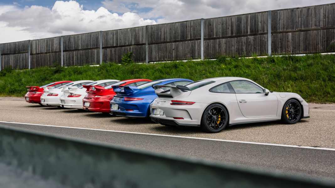 996, 997 und 991: Sechs Generationen im Vergleich