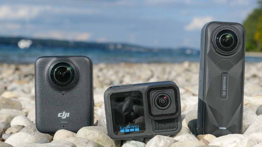 3 action cameras from DJI, Insta360 and GoPro in comparison
