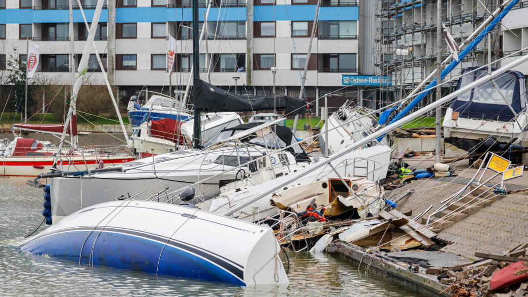 La nuit de la tempête du 20 octobre 2023 sur la mer Baltique