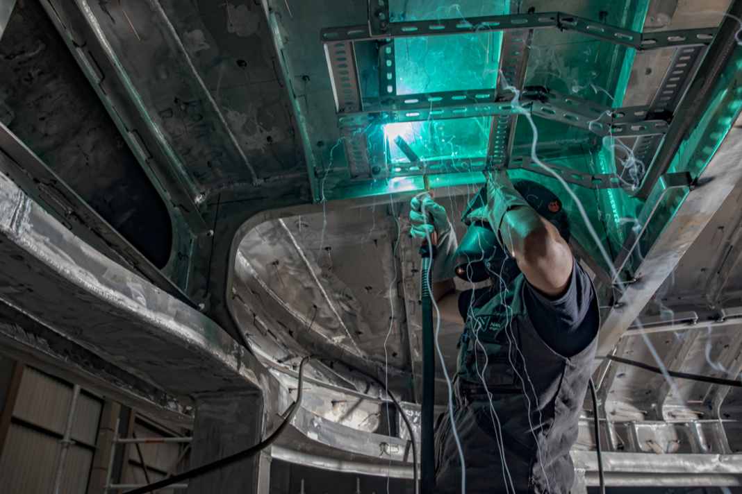 Work on the Sirena 42M is in full swing