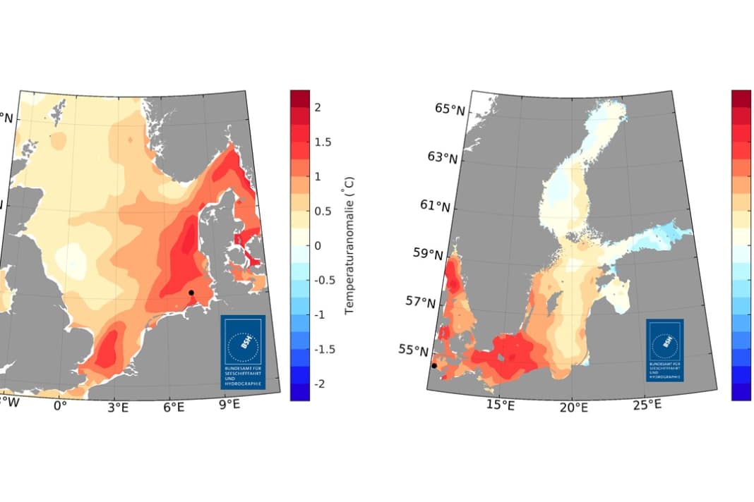 Temperaturanstieg der Nord- und Ostsee setzt sich fort