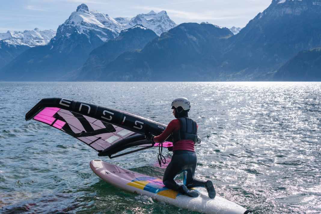 Schul-Board für Windsurfen, Wingen und als SUP