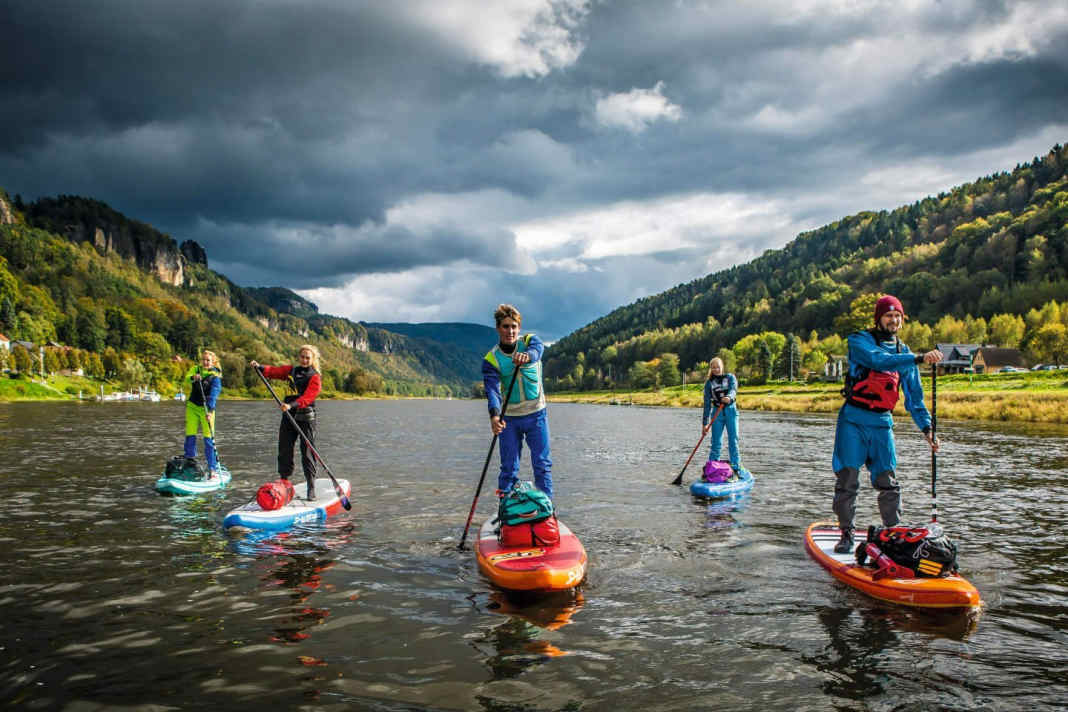 SUP-Mehrtagestour auf der Elbe