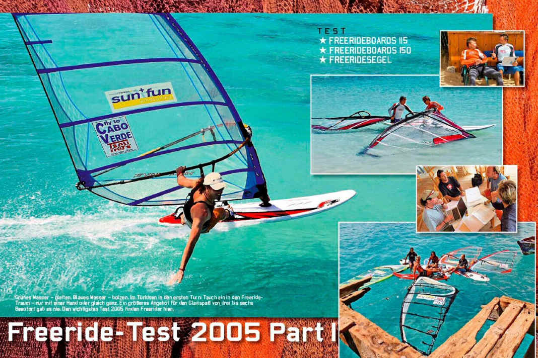 Freerideboards und -segel 2005