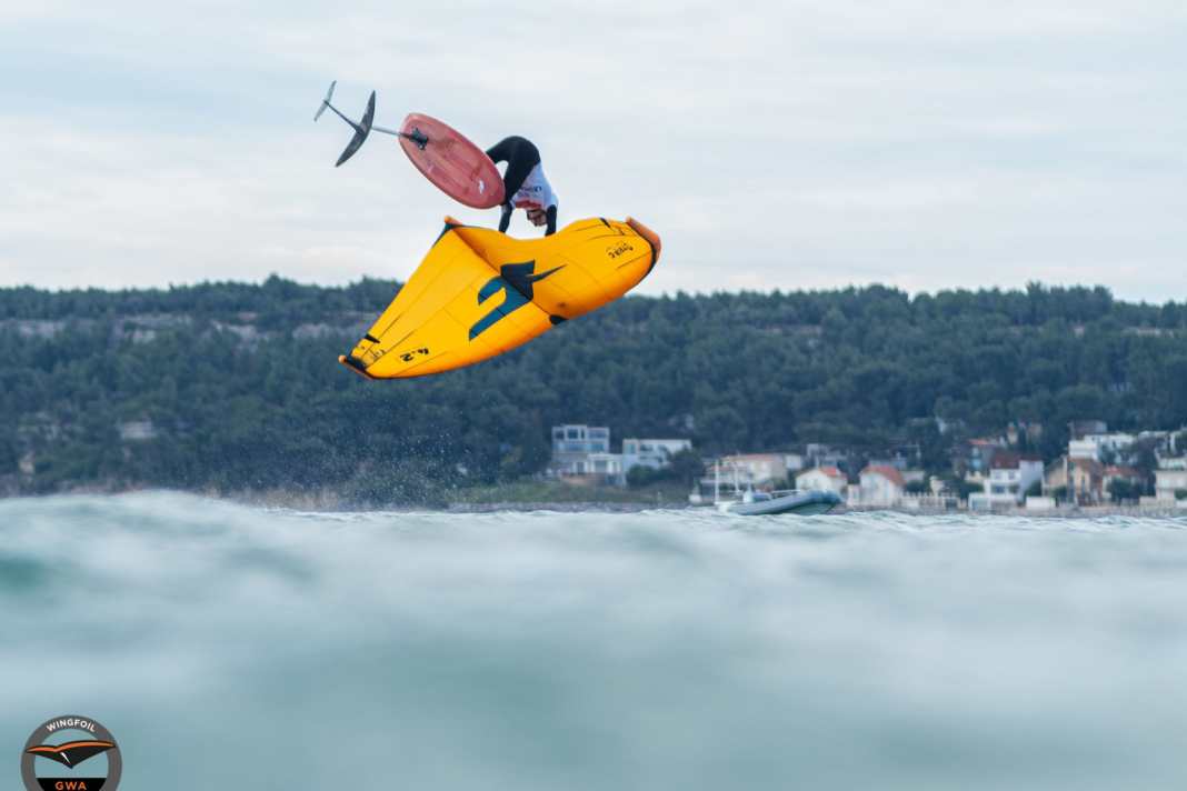 Endlich Action beim GWA Wingfoil World Cup Leucate