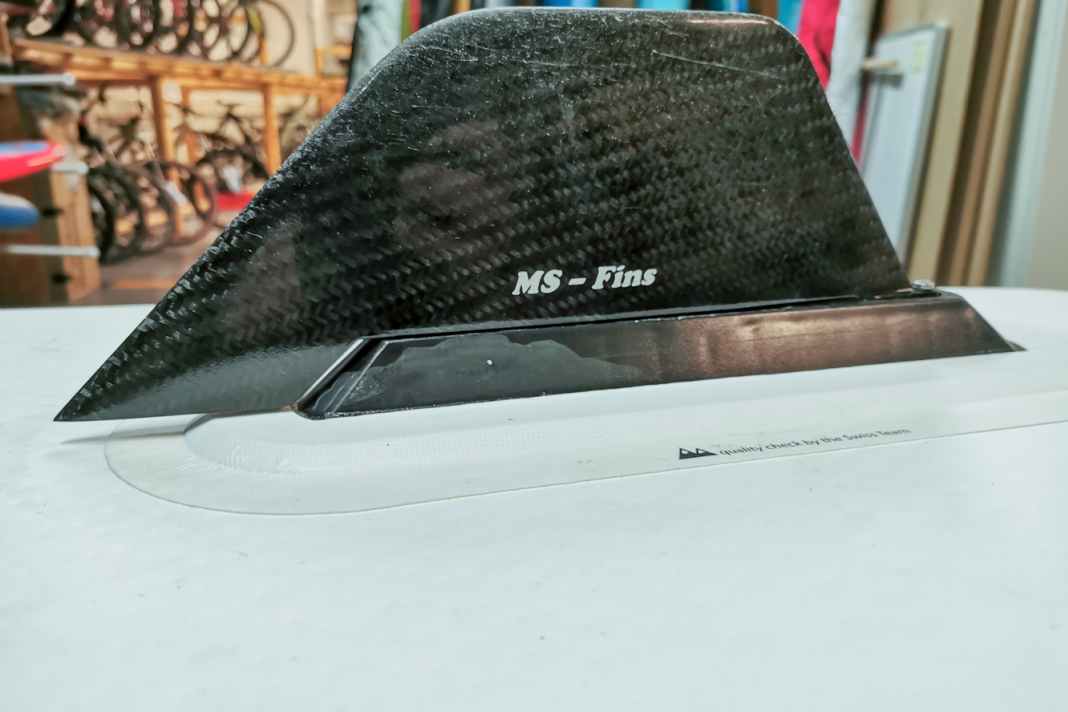 Neues SUP-Finnen-Design für Flüsse und Flachwasser