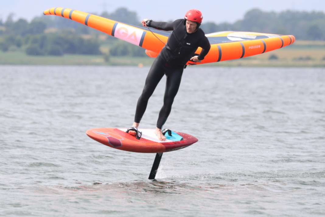 The Tabou Super Yaka mid-length board in the test