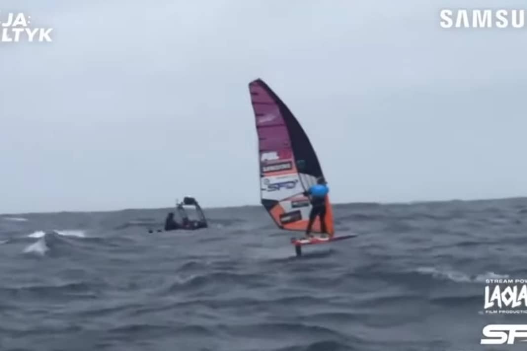 Maciek Rutkowski has made it - Baltic Sea crossing in nine hours