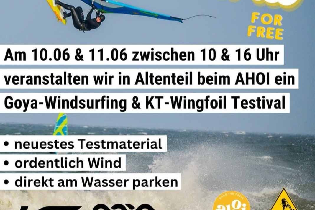 Goya and KT Wings test on Fehmarn